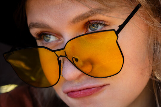 Woman hippi portrait