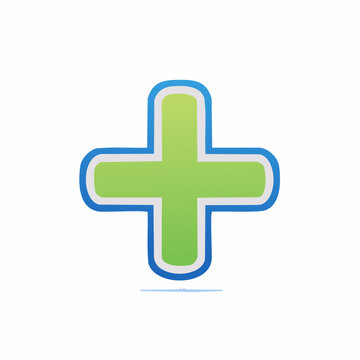 Green Plus Sign Icon