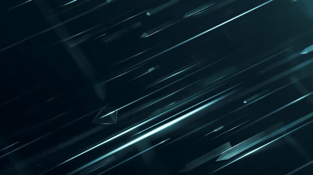 Futuristic digital data stream with glowing cyan lines