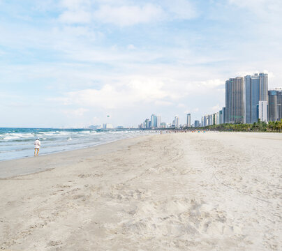 Da Nang Beach, central coast of Vietnam.