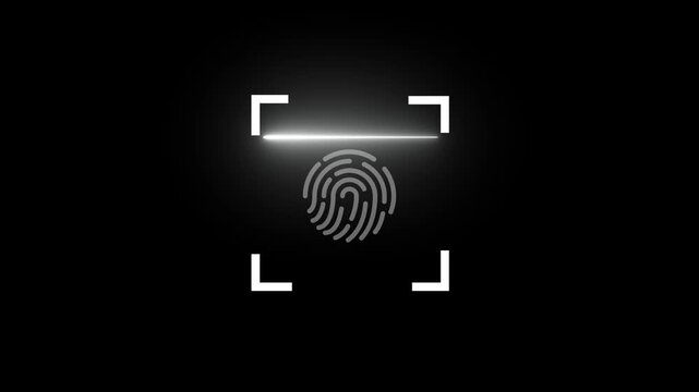 Dynamic QR code scanning icon motion graphic animation overlay