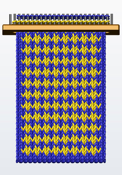 Dise&ntilde;o de tejido o patron a dos colores