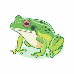 Fototapeta premium Green Frog Illustration
