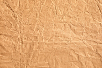 Fototapeta premium Crumpled old brown paper texture
