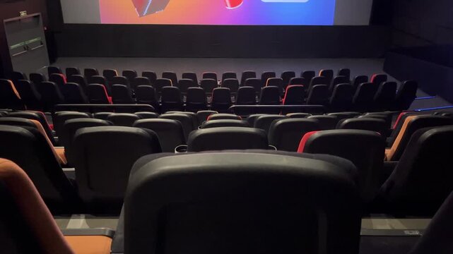 Empty Cinema Hall Symbolizing Entertainment Industry Crisis and Streaming Rise