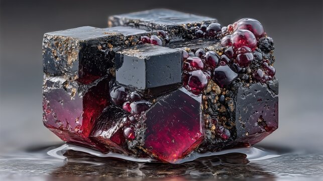 Luxury Scientific Portrait of Spinel Crystal