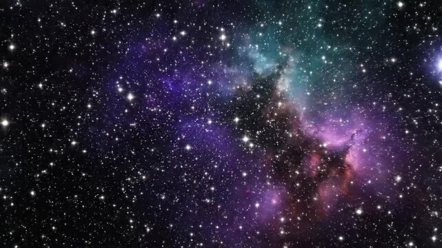 Sparkling stars fill the night sky in a loop from VSRExport in a cosmic display without limits or boundaries