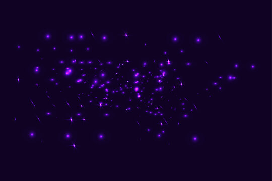 Abstract Purple Neon Sparkling Lights EPS Vector Background