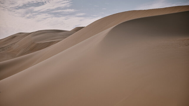 Explore the vast sand dunes of Egypt in North Africa during the day