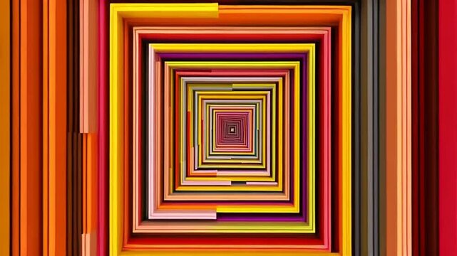 The Infinite Heat Corridor: A Tunnel of Radiant Geometry, ai generated.