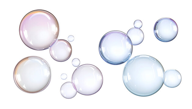 Cluster of iridescent soap bubbles floating together showcasing vibrant rainbow reflections and delicate spherical shapes&nbsp;&nbsp;