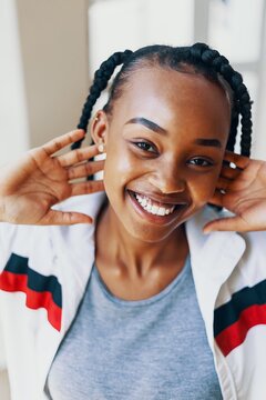 Portrait of an African Woman Smiling