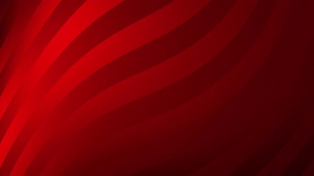 Red abstract flowing curves with motion on dark background