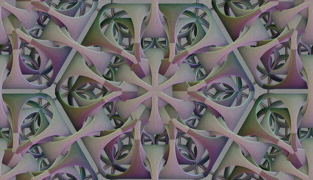 Futuristic hexagonal seamless geometric pattern.