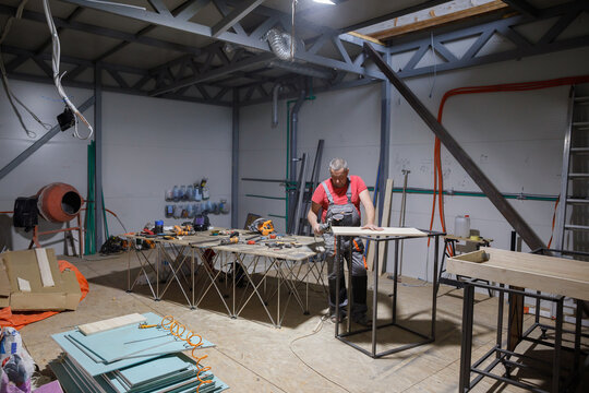 Jack of all trades In his workshop