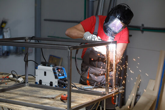 Welder at work