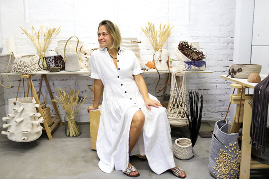 a woman in a workshop