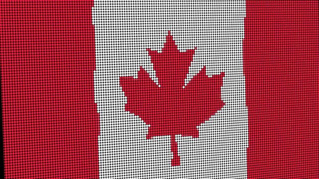  flag canadian pixel motion wave background
