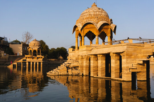 Gadisar Lake Twin Pavilions