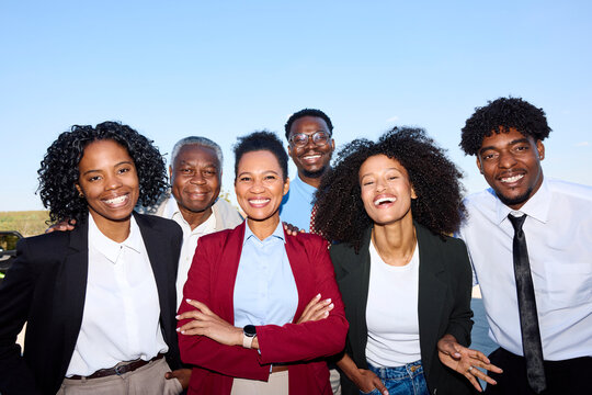 Businesspeople in a group photo