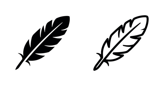 Feather Icons: Solid Black and Outline Styles