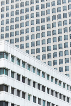Modern architectures with intersecting diagonal window patterns
