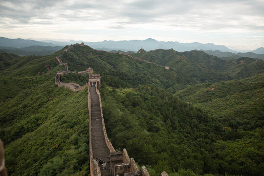 Great Wall architecture from above