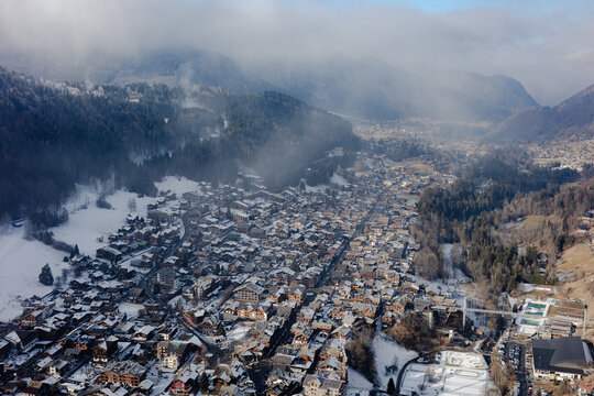 Paragliding over Morzine