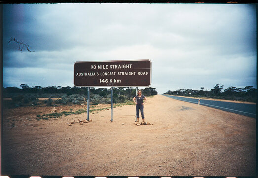 Exploring 90 Mile Straight Road on the Nullarbor in Australia