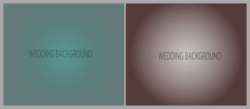 Split screen backgrounds with teal and brown radial gradients