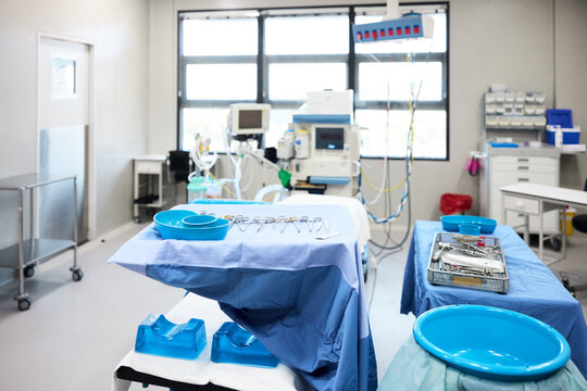 Surgical Area Set up in a Busy Hospital Ward