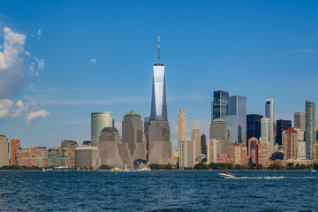 Obraz premium Lower Manhattan Skyline from New Jersey