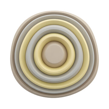 Stacking Rings Toy in Pastel Colors