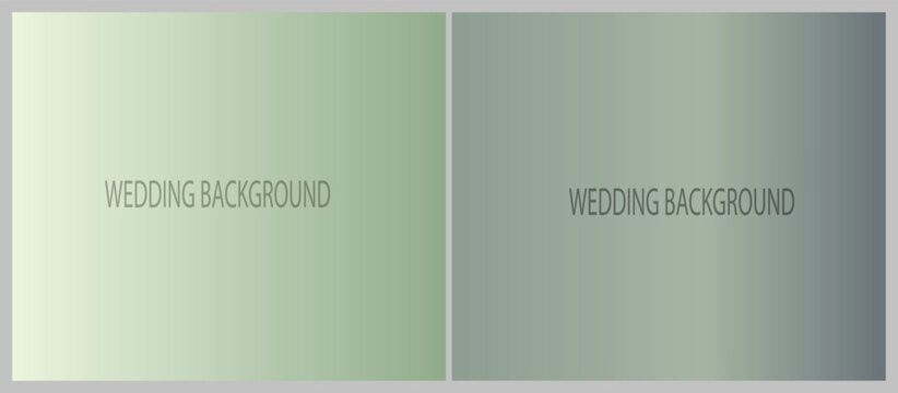 Split screen sage green gradient backgrounds with text overlay