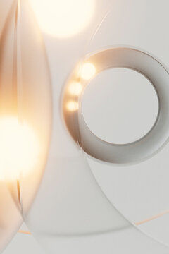 Glowing Center Light Abstract Circular Background