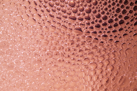 Pink Liquid Bubble Texture Background