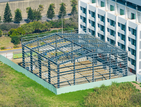 Steel Frame Expansion Construction Site
