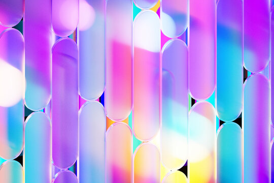 Abstract 3D colorful glass texture background