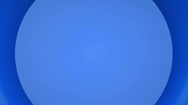 Blue circle transition animation expands to fill a VSRExport in a simple and clear display