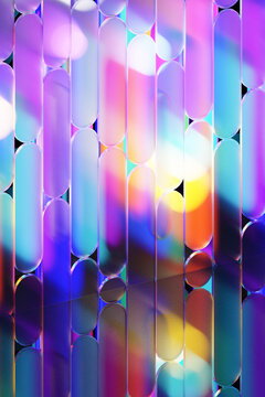 Abstract 3D colorful glass texture background