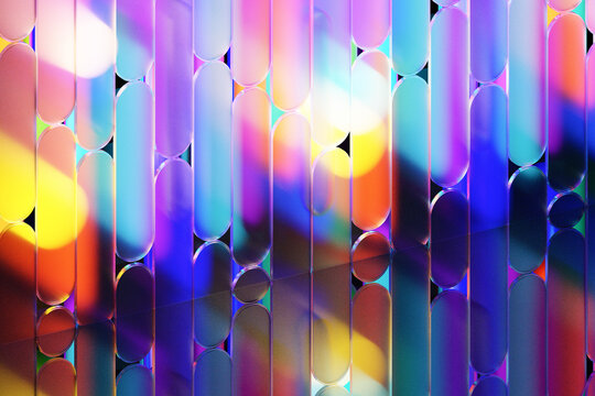 Abstract 3D colorful glass texture background