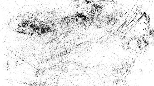 Dirty or dust film grain speck grit grunge overlay on white background grain  grain dot white paper noise texture with distress effect vector illustration pattern background.