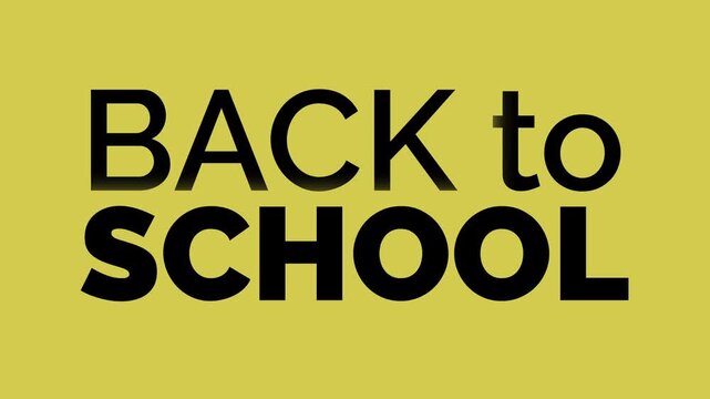Back to School Motion Graphic