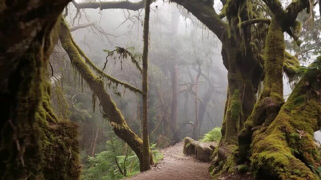 Mount Kilimanjaro. Kilimanjaro National Park in Tanzania, Africa. Trekking and climbing to the summit. Time lapse