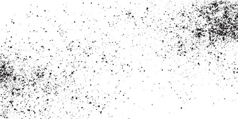 Fototapeta premium Black and white grunge frame. rough and dirty texture wall grain dot white paper noise texture with distress effect vector illustration pattern background.