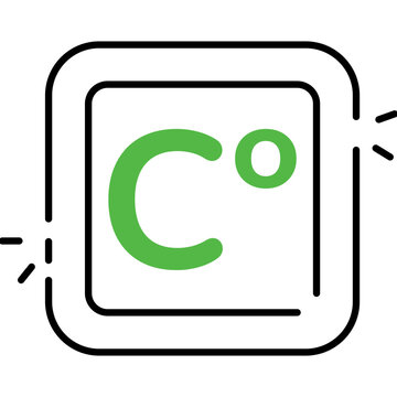 An icon design of celsius 