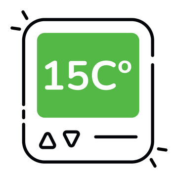 A creative design icon of thermostat 
