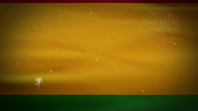 Festive Juneteenth freedom day background with fireworks animation