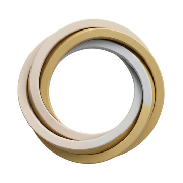 Interlocking Rings Abstract Design