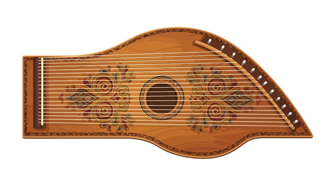 Traditional Saz Musical Instrument Closeup.